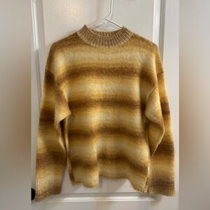 ACNE STUDIOS Ombre Stripe Sweater Sand Beige Small NEW WITHOUT TAG